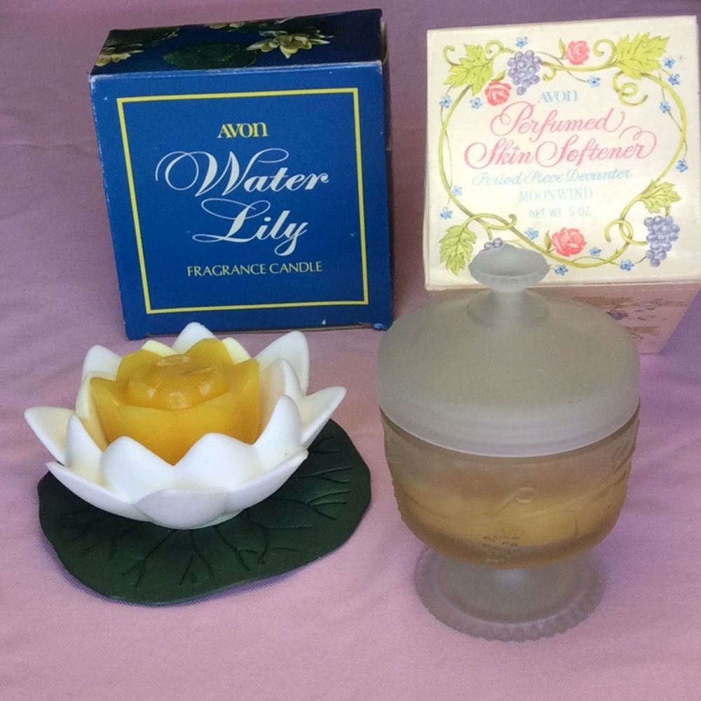 FINAL SALE PRICE Vintage Avon Collectible Candle & Decanter